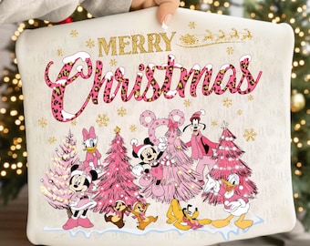 Retro Christmas Mouse And Friends PNG, Magical Holiday Cartoon Party Design, Family Matching Vacation Png, Merry Christmas Shirt Design
