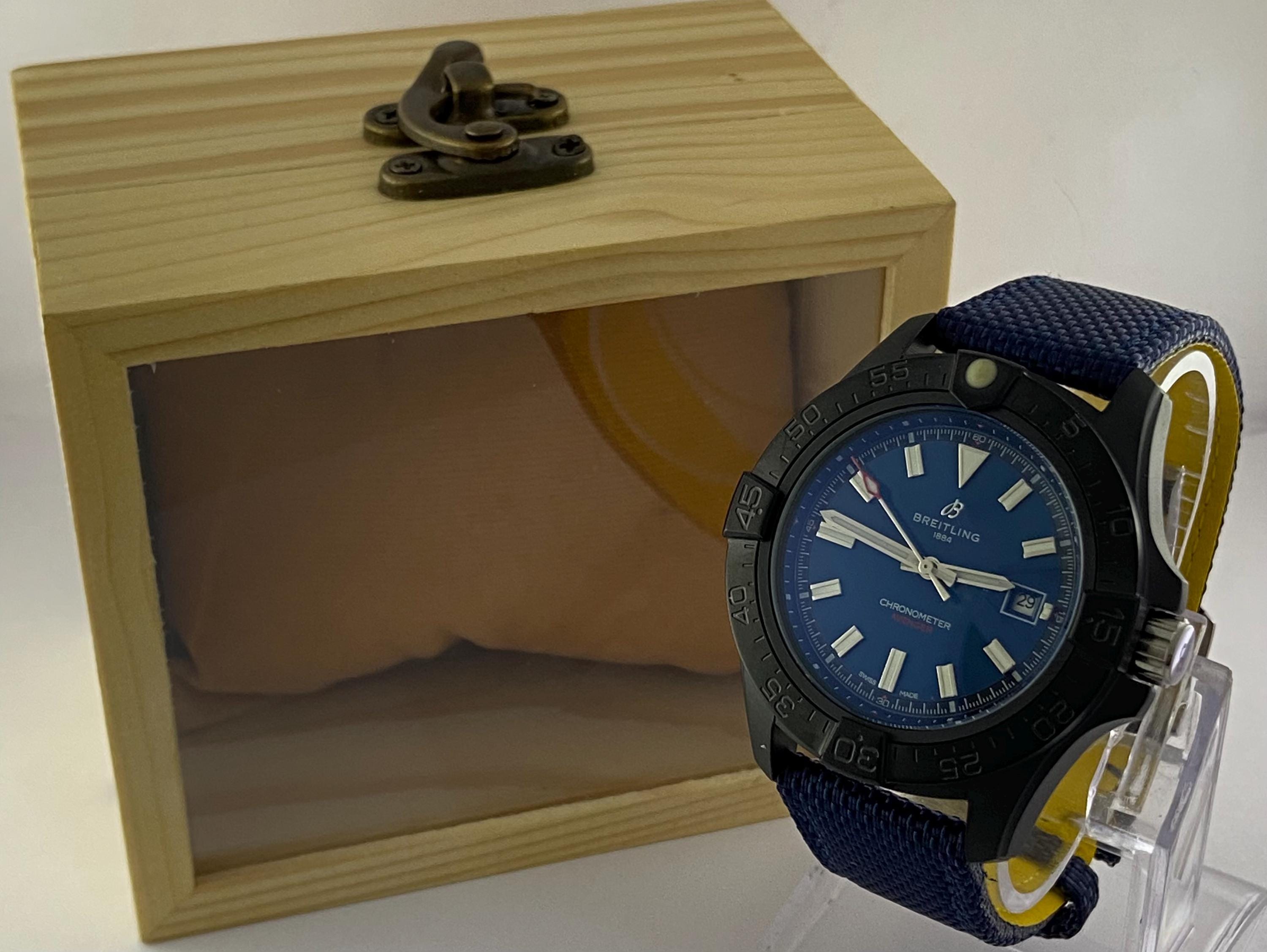 Breitling Exospace B55 Breitling Uhr Gummiband Neptune Blau Gebogenes  Uhrenarmband Aus Gummi Für MoonSwatch