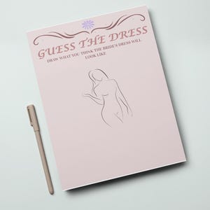 Bridal Shower Activities - Guess the Dress