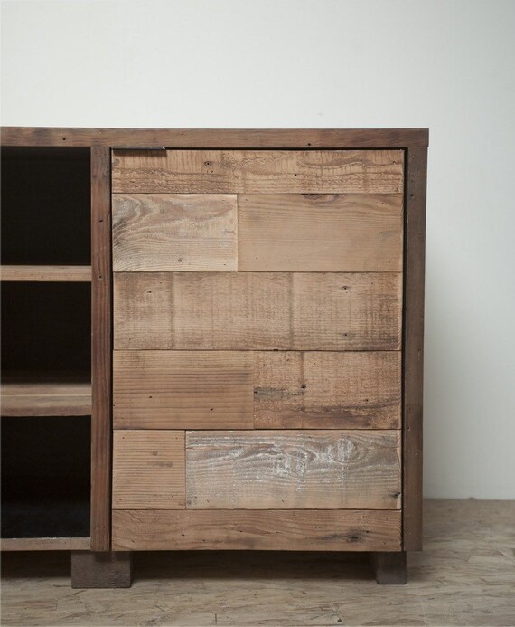 Reclaimed Wood Credenza Cabinet Or Vanity Etsy