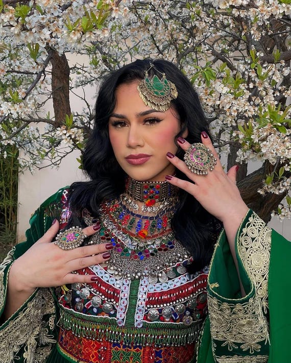 アフガニスタン　ミラーワーク　ビーズ　ワッペン　ブローチ　エスニック　刺繍　民族 アフガニスタン風ミラー刺繍ワッペンの作り方　　How to make mirror embroidery ornaments