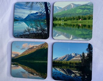 Alaska Reflections 4pc Coaster Set