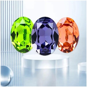Kryształy Swarovskiego 18 x 13 mm 4120 Owalne, fantazyjne kryształy, Kryształy do wyrobu biżuterii, Kolczyków, Bransoletek, 4120-18 x 13 mm