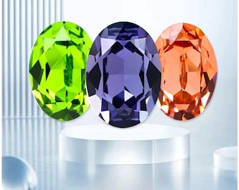 Kryształy Swarovskiego 18 x 13 mm 4120 Owalne, fantazyjne kryształy, Kryształy do wyrobu biżuterii, Kolczyków, Bransoletek, 4120-18 x 13 mm