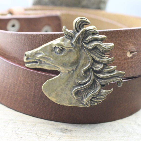 Horse Belt Buckle, Gift for Horse Lover, Horse Head Belt  display picture 1