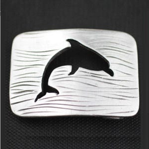Dolphin belt buckle, Beach belt, Animal belt buckle, Nautical belt, Boho belt buckle, Belt fastener, Leather belt black, Belt pin GS50as