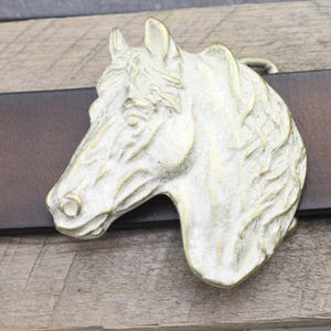 Pferdekopf Gürtelschnalle, Western Gürtelschnalle, Gürtelschnalle Reiter, Tierische Gürtelschnalle, Cowboy Gürtelschnalle, Farver Gürtelschnalle GS281gp