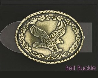 Fibbia Cintura Western Antica - Fiore Bianco E Argento, Stile Uomo, In Metallo - Foto 3