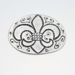 Fleur de Lys Belt Buckle, Silver Victorian Belt, Vintage Belt Buckle, Flower Belt Buckle, Floral Buckle, Retro Buckle, Gift Buckle, GS134as