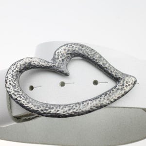 Heart Belt Buckle, Silver Belt Buckle, Heart Jewelry, Heart Belt Accessory, Leather Belt, Love Buckle, Belt Fastener, Women Buckle, GS196as