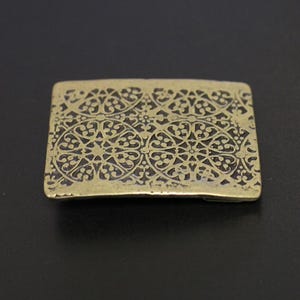 Dainty Belt Buckle, Filigree Belt Buckle, Bronze Belt Buckle, Victorian Belt Buckle, Vintage Belt Buckle, Boho Belt Buckle, GS5541