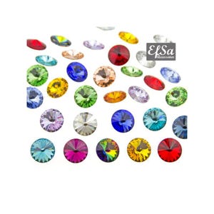 14 mm Kryształ Swarovski 1122 Rivoli Round Stones Kryształy - Różne kolory w rozmiarach 14 mm, Do biżuterii i akcesoriów Klejenie i osadzanie 1 szt.