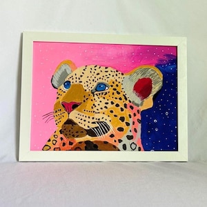 Tierportrait | Handgemaltes Acrylbild Tierbild | Hund Katze Pferd Kunst auf Leinwand | Personalisierte Tierwanddekor