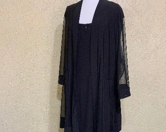 very elegant New 2 piece set Size 3X BLACK DRESS and JACKET Mother Of The Bride Dress Cocktail Dress