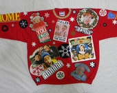 ns2 Handwashable sz xl HANDMADE HOME ALONE ugly christmas sweater