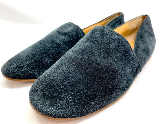 Gray Black sz 7 SUEDE Slippers Suede Shoes RENAIS… - image 3