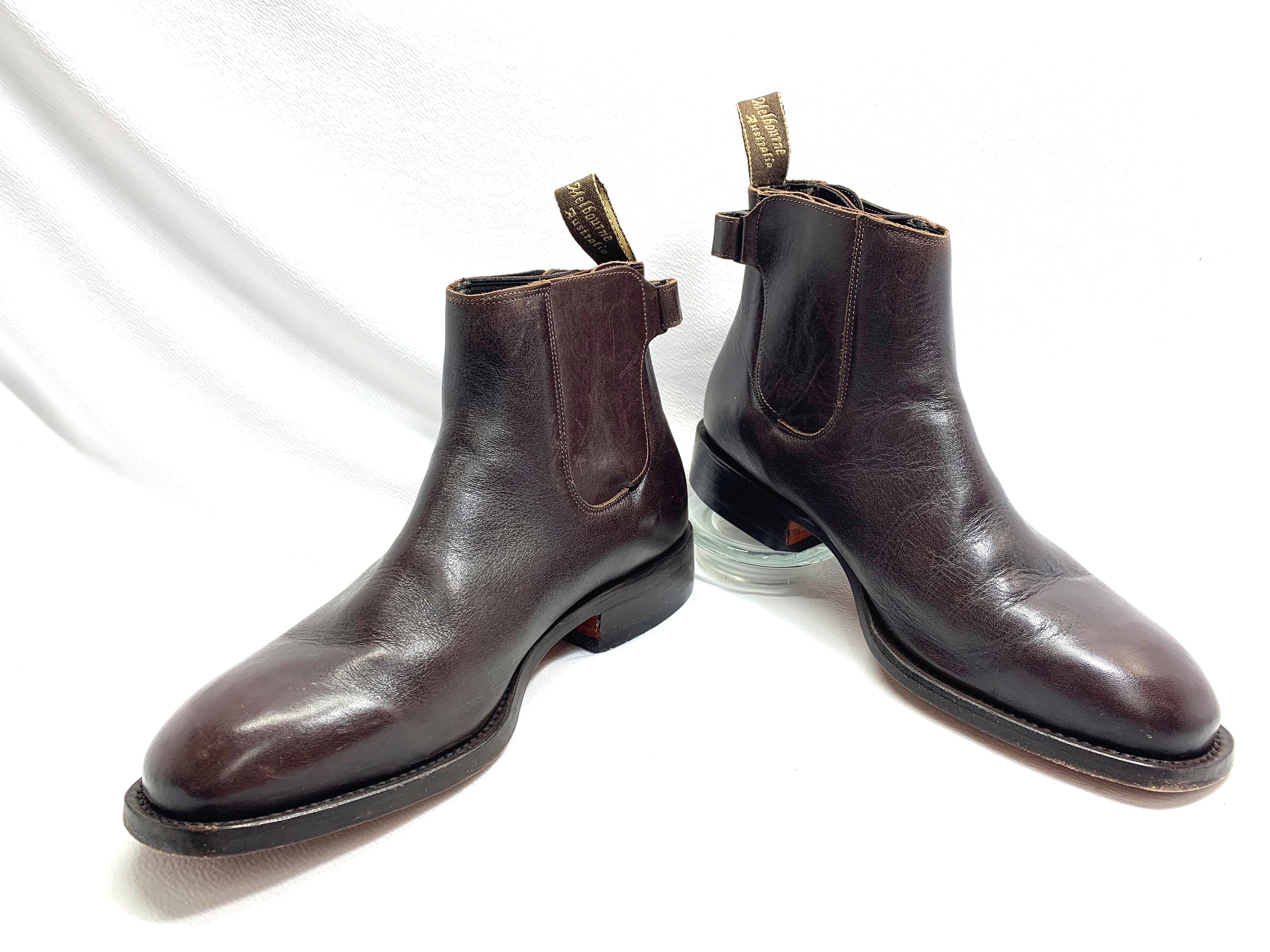 Mens Sz 9 IAN HAROLD Boots Australian Boots Size 9 Brown LEATHER Boots Size Uk 8 Size Usa 9 Etsy Canada