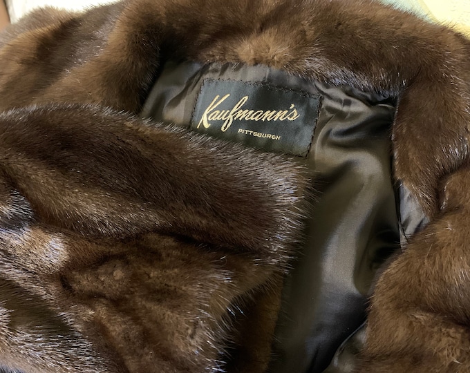 Sale 300.00 off Plus Size 18 Beautiful LONG Mink Coat Sz 18 BROWN MINK Coat Brown Fur Coat Cold