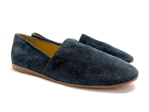 Gray Black sz 7 SUEDE Slippers Suede Shoes RENAIS… - image 7