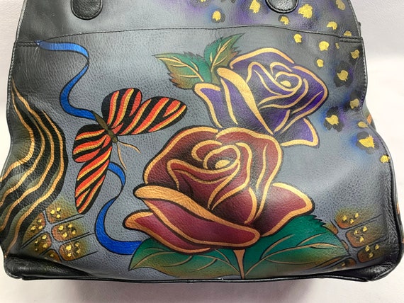 sale 35.00 off Large 13x11x5.5 HANDPAINTED Purse … - image 2