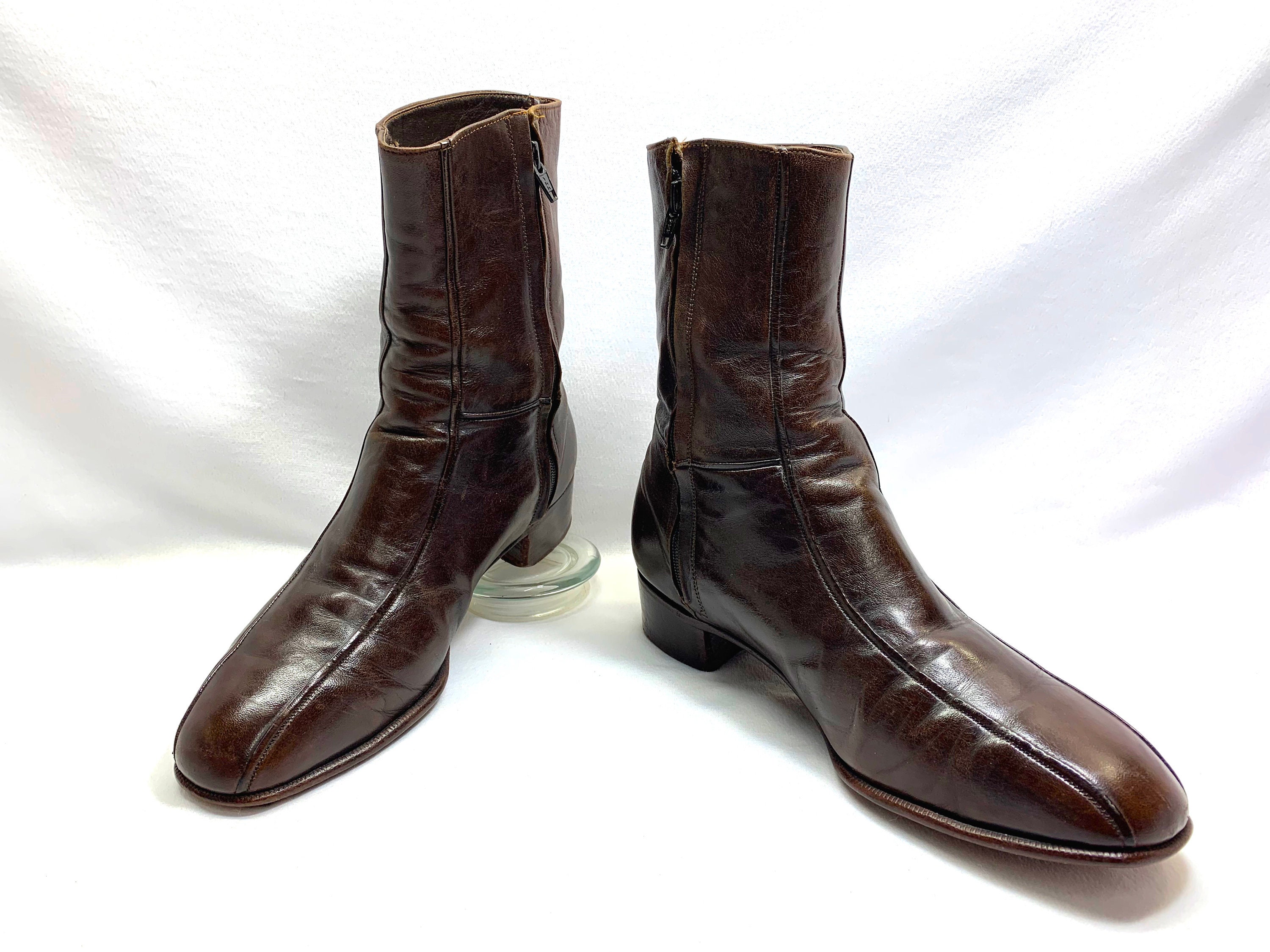 20.00 off 70s Royal Imperial Florsheim Boots the Beatles Size 8 BROWN LEATHER FLORSHEIM Boots Disco Boots 70 s Retro Saturday Night Fever Etsy