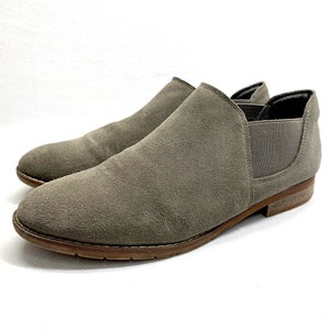 Pagan Peasant RENAISSANCE SLIPPER BOOTS womens sz 10 Gray Suede Slipper Boots Cosplay Boots
