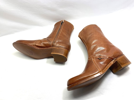 HIPSTER Boots 70's New FLORSHEIM Boots Beatles Boots Sz 9 Brown