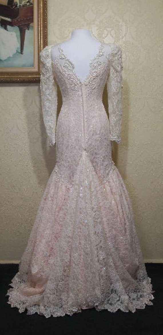 Susan Lane's wedding gown Rare heavily beaded BLUS