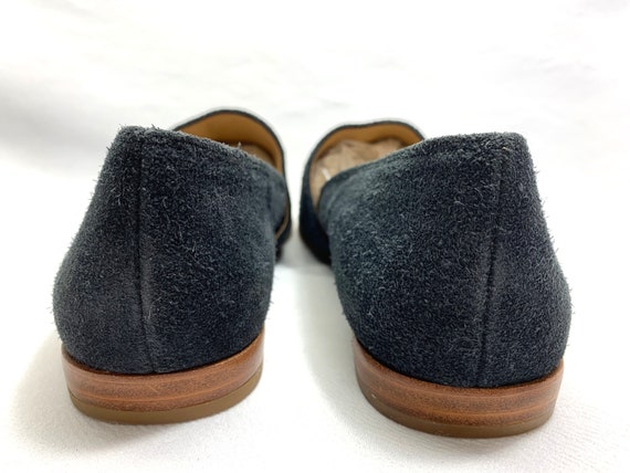 Gray Black sz 7 SUEDE Slippers Suede Shoes RENAIS… - image 9