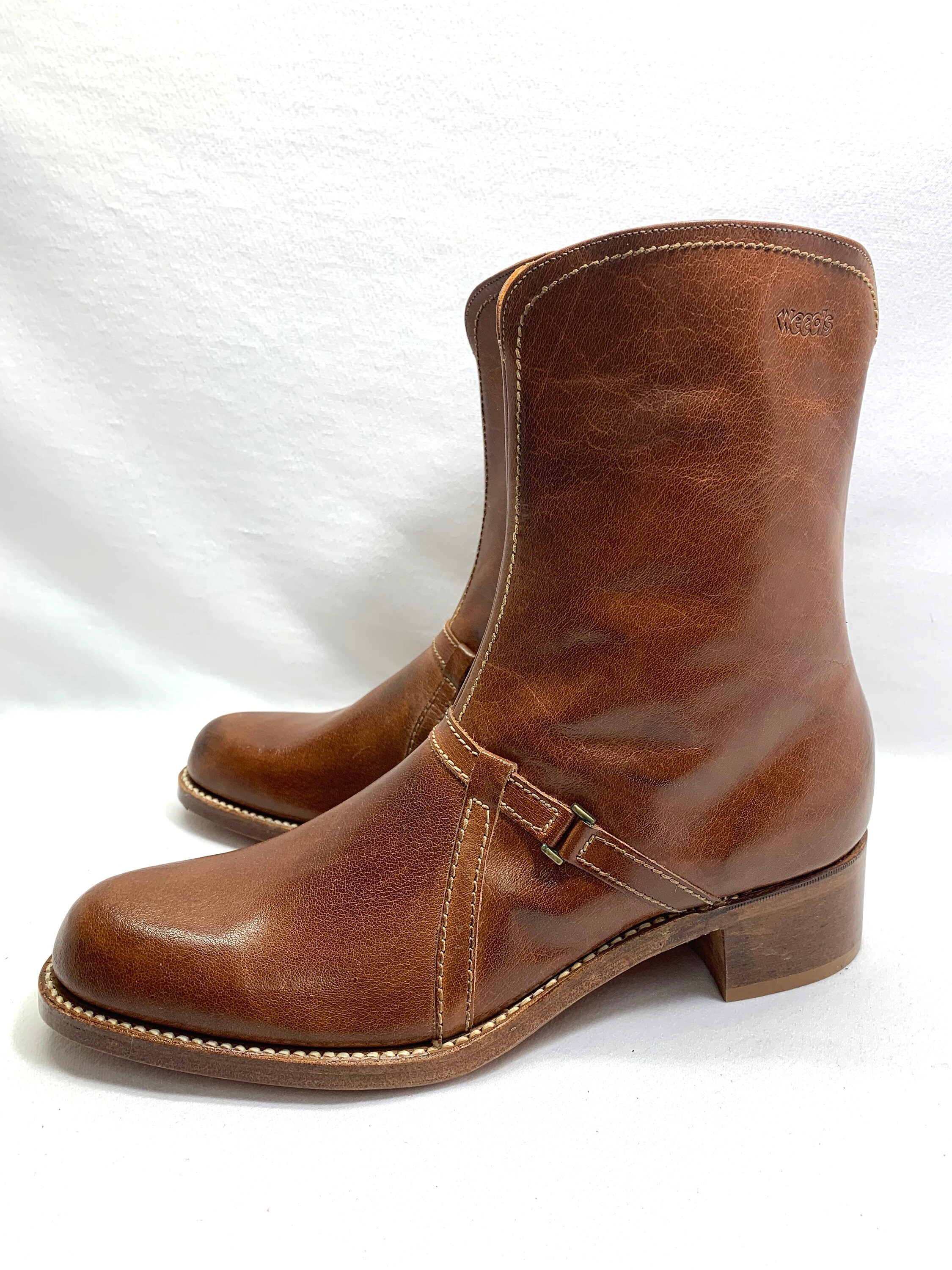 Vintage 1970s Retro Disco Florsheim Leather WEEDS Ankle Hipster Vibram Boots il_fullxfull.4635276347_dm95.jpg main image 2