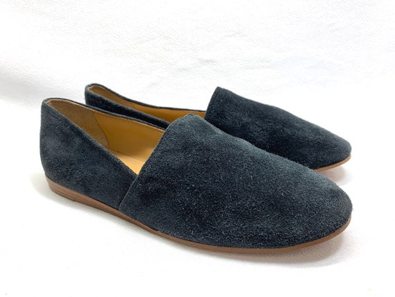 Gray Black sz 7 SUEDE Slippers Suede Shoes RENAIS… - image 2