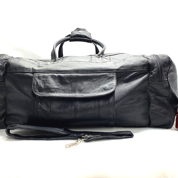 Leather Duffel Bag - Etsy