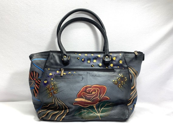 sale 35.00 off Large 13x11x5.5 HANDPAINTED Purse … - image 3