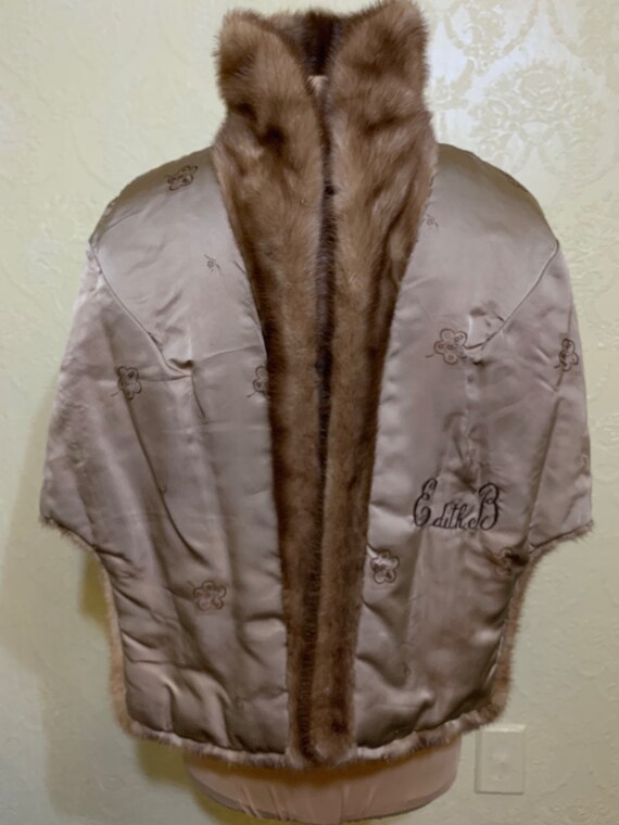 cold storage mink Light Golden BROWN MINK STOLE fur s… Gem