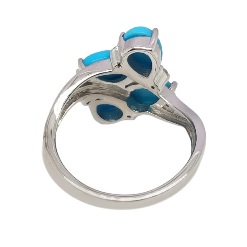 Sleeping Beauty Turquoise Ring, Handmade 925 Sterling Silver Ring ...