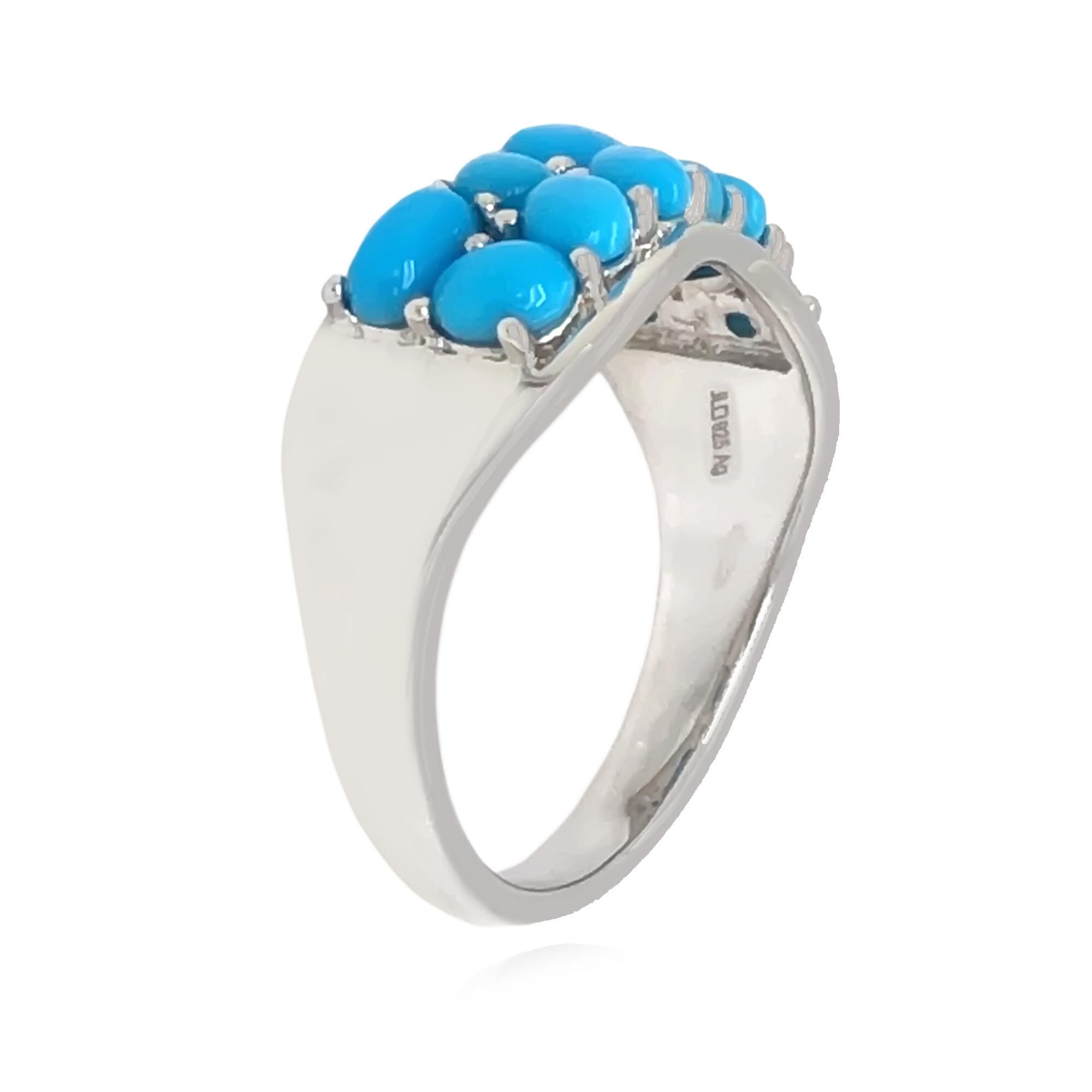 Sleeping Beauty Turquoise 925 Sterling Silver Ring, December Birthstone ...