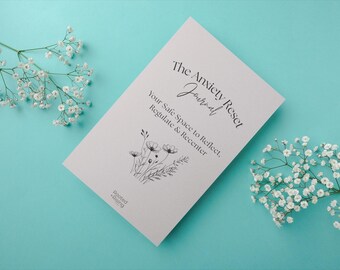 Anxiety Reset Journal, Daily Mental Health Check-Ins (Printable PDF)