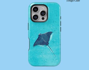 Entzückende Stingray Geschenke Für Ozean-Liebhaber Für iPhone 16 15 14 13 12 11 8 Pro Max Tough MagSafe Galaxy S25 S24 S23 S22 S21 FE Plus Ultra Cover