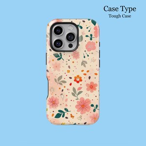 Lily Scatter Phone Case Cute Colourful Flowers for iPhone 16 15 14 13 12 11 Pro Max Tough MagSafe Samsung S25 S24 S23 S22 S21 FE Ultra Cover