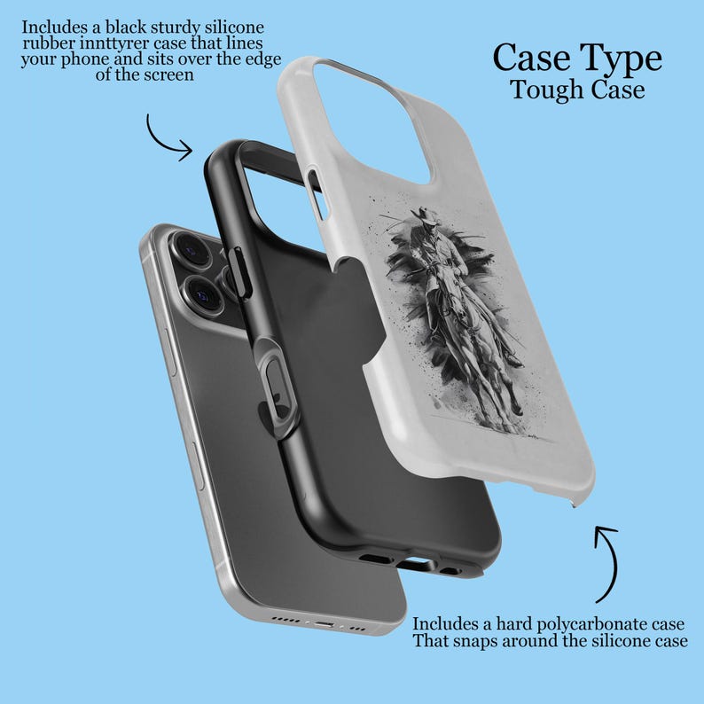 Wild West Cowboy Horseback Adventure Themed Phone Case for iPhone 16 15 ...