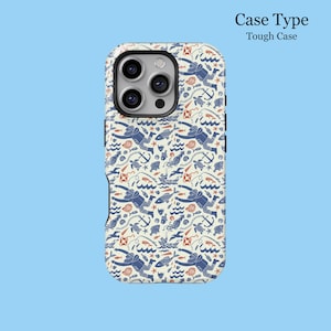 Sea Turtle Ocean Octopus phone Case Fishing lovers Gift For iPhone 16 15 14 13 12 11 Pro Max Tough MagSafe Galaxy S25 S24 S23  Ultra Cover