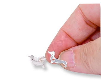 Orecchini A Cane Bassotto In Argento 925 Con Cristalli Rosa – Gioielli Originali E Delicati Per Donna E Bambina - 3
