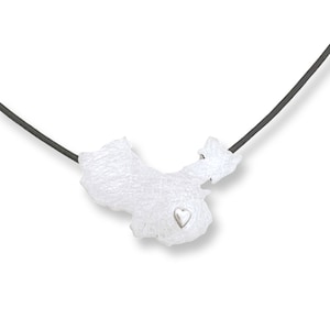 Collier Chine avec coeur, Pendentif carte de la Chine en argent, Collier personnalisé, Pendentif Chine en argent, Bijoux personnalisés, Amoureux de la Chine,