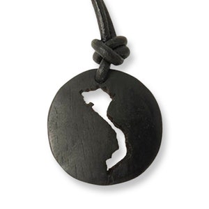 Vietnam Halskette, Ebenholz Vietnam Karte, Anhänger Holz Karte, Hanoi Karte, Adoption Schmuck, Ebenholz Karte Halskette, Vietnam Anhänger, personalisierter Schmuck