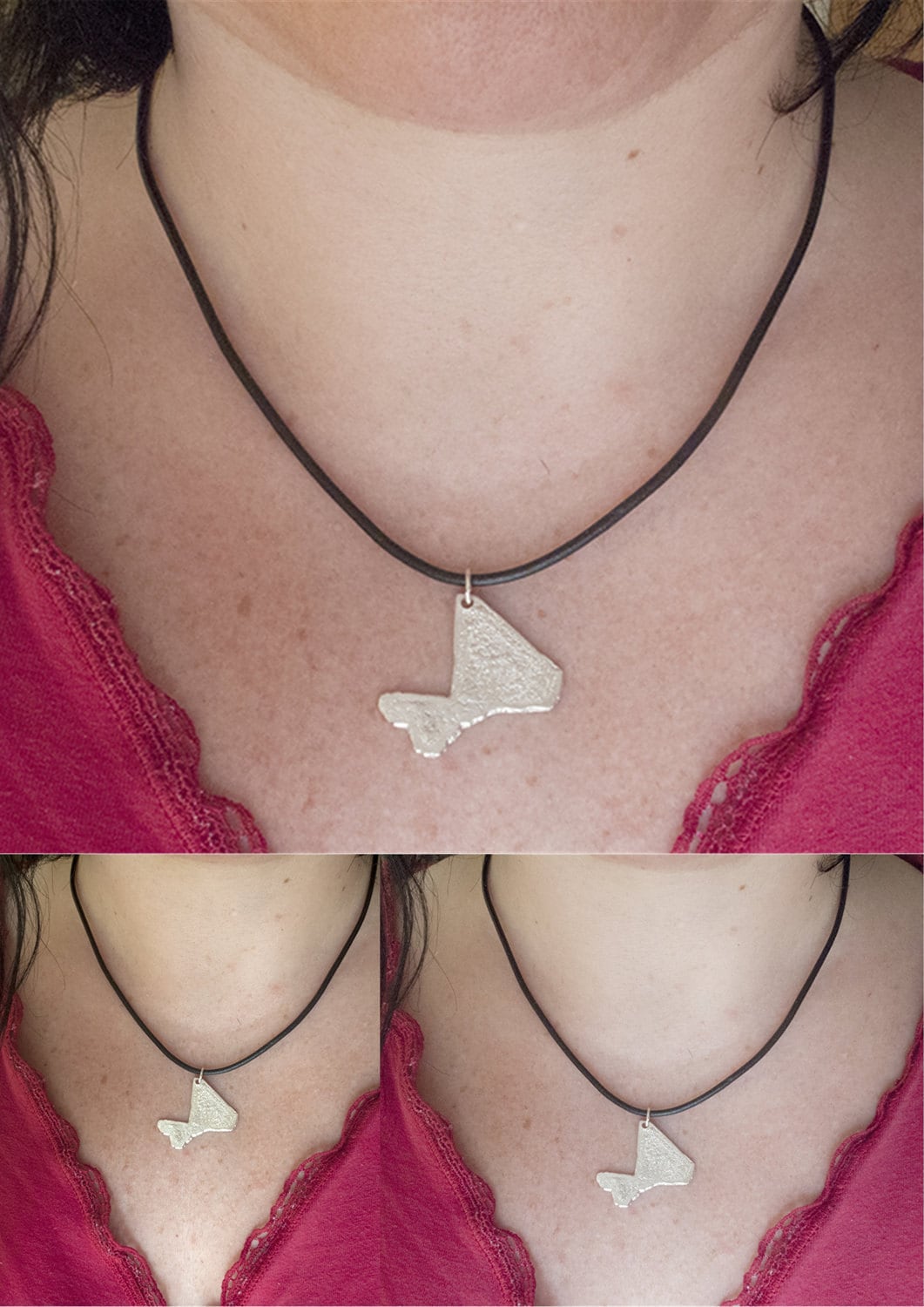 Pendentif Carte Du Mali En Acier - Bijou Patriotique - Neuf Avec étiquettes OxcmoBijoux