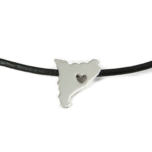 Catalunya Necklace, Catalonia Map Pendant, Map Necklace, Silver Catalunya Necklace, Silver Catalonia, Silver Map Pendant, Custom Jewel