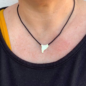 Gold Catalunya Pendant, Catalonia Map Pendant, Map Necklace, Gold Catalunya Necklace, Silver Catalonia, Silver Map Pendant, Custom Jewel