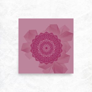 Poster, Mandala Art, Home Decor, Wall Art, Pink Art