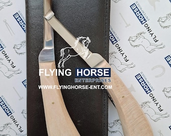 2-piece Narrow Blade Hoof Knives Set (Left + Right)