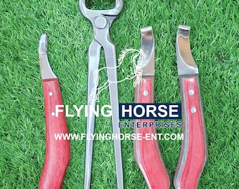 4-Pcs Set - Hoof Nippers & Knives